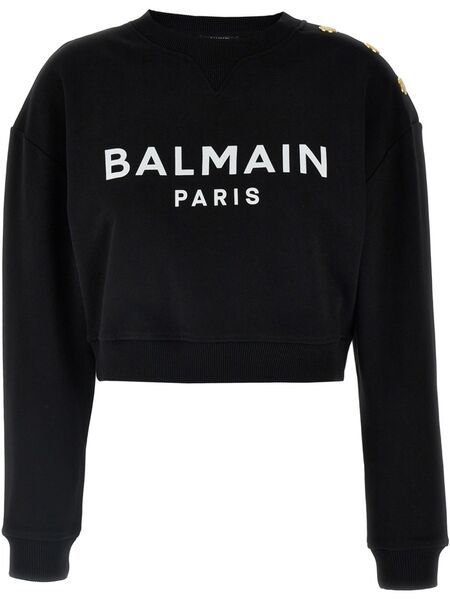  Balmain Logo Sweatshirt - Black 