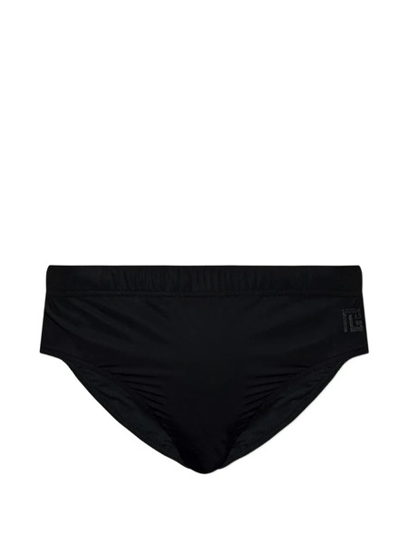  Balmain Logo Swim Briefs - Black 