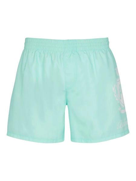  Balmain Logo Swim Shorts - Blue 