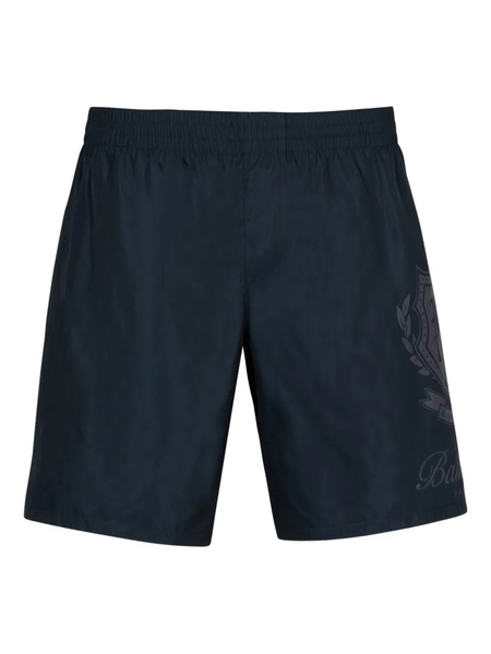  Balmain Logo Swim Shorts - Blue 