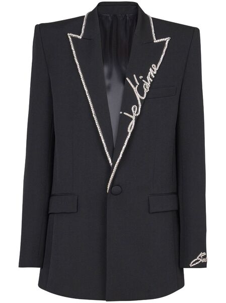  Balmain Love Letter Blazer - Black 