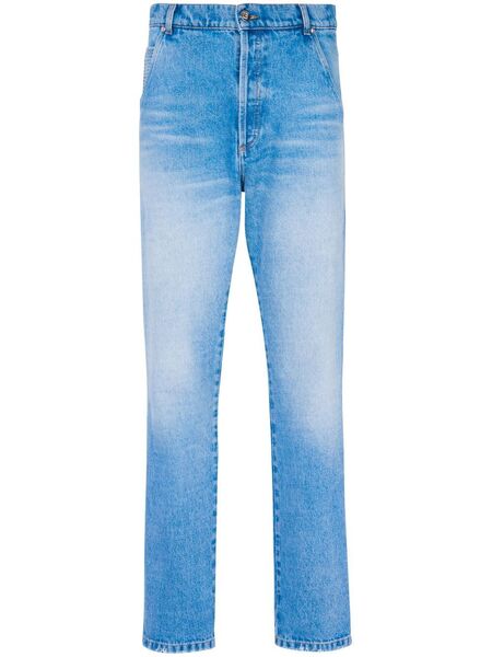 Balmain Low-rise Slim-fit Jeans - Blue 