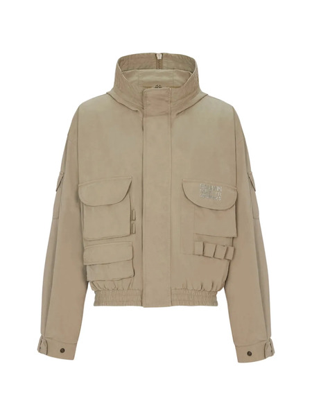  Balmain Multi-pocket Hooded Jacket - Neutrals 
