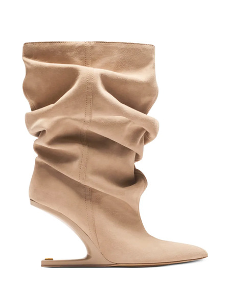  Balmain No Wedge Ankle Boots - Neutrals 