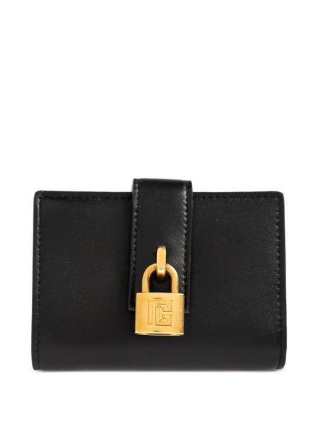 Balmain Padlock-detail Wallet - Black 
