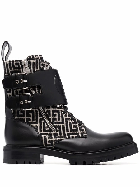  Balmain Phil Ranger Biker Boots - Black 