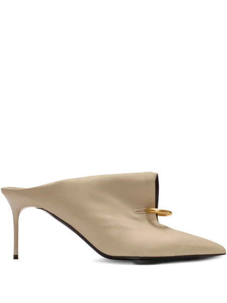  Balmain Piercing-detail Mules - Neutrals 