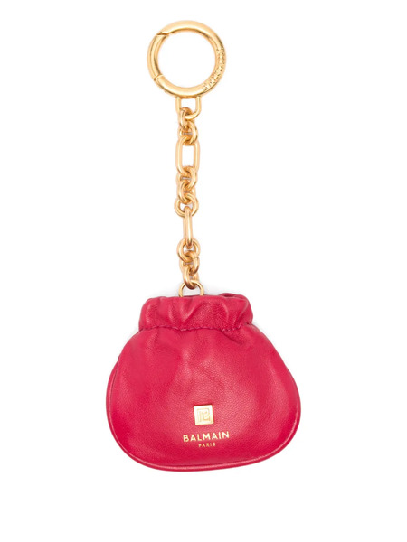  Balmain Pouch Chain Keyring - Red 