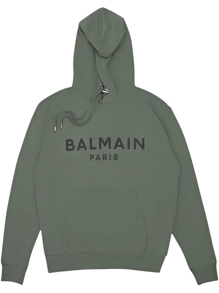  Balmain Printed Hoodie - Green 