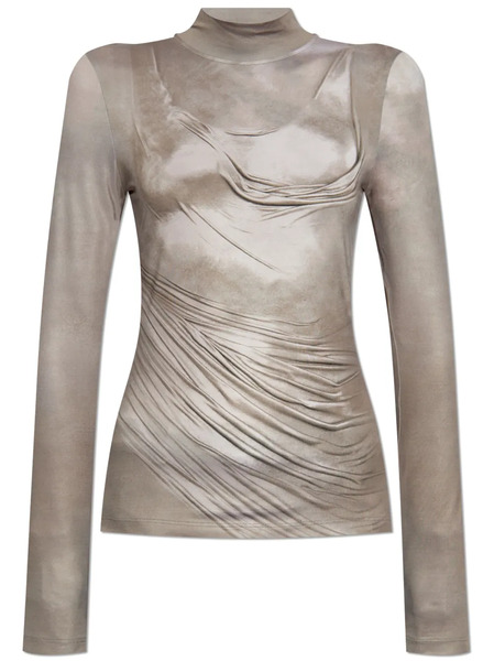  Balmain Printed Top - Grey 