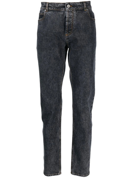  Balmain Regular-leg Mid-rise Jeans - Black 