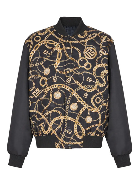  Balmain Reversible Bomber Jacket - Black 