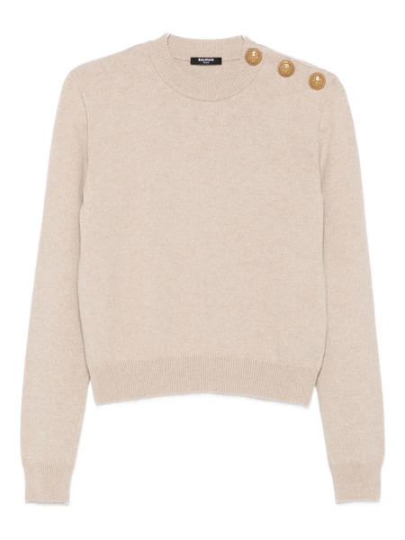  Balmain Ribbed Sweater - Neutrals 