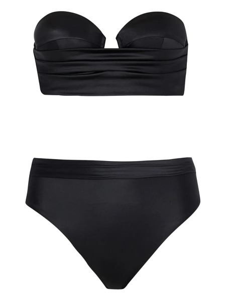  Balmain Ruched Bikini - Black 