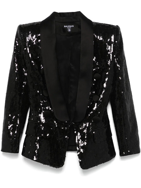  Balmain Sequinned Blazer - Black 