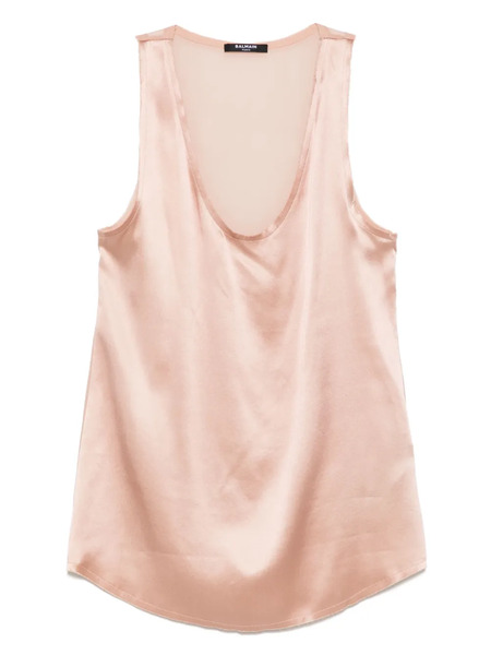  Balmain Silk Top - Pink 