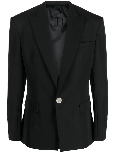  Balmain Single-breasted Wool Blazer - Black 