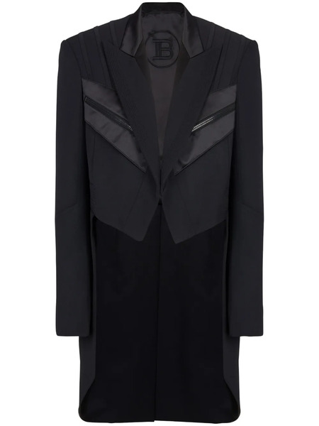  Balmain Single-breasted Wool Tailcoat - Black 