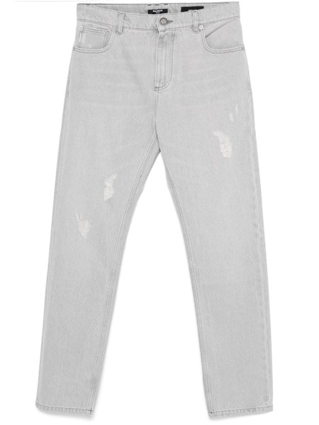  Balmain Straight-leg Jeans - Grey 