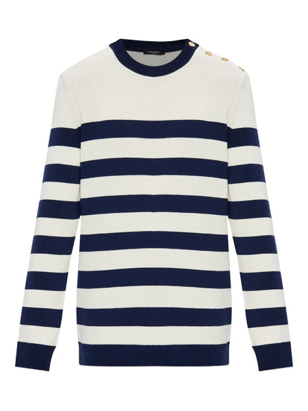  Balmain Striped Sweater - Black 