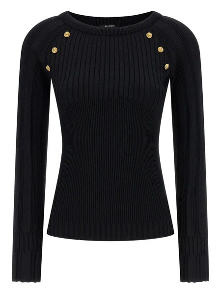  Balmain Three-buttons Sweater - Black 