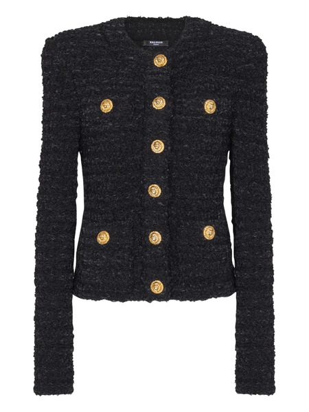  Balmain Tweed Jacket - Black 