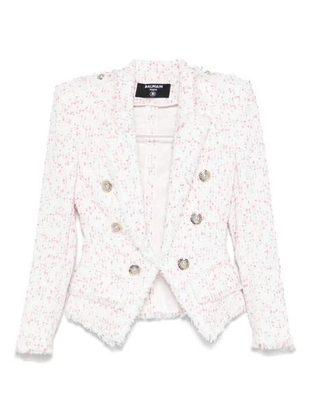  Balmain Tweed Jacket - White 