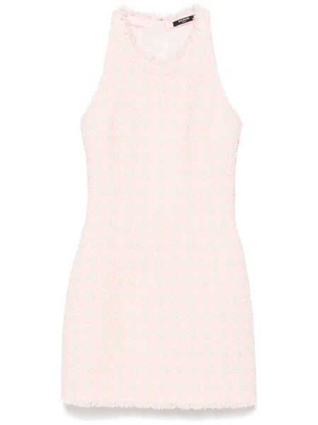  Balmain Tweed Mini Dress - Pink 