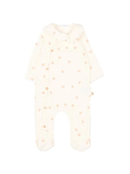  Bamboom Floral-print Pajamas - Neutrals 