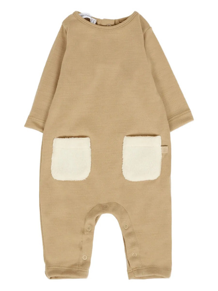  Bamboom Patch-pocket Romper - Brown 