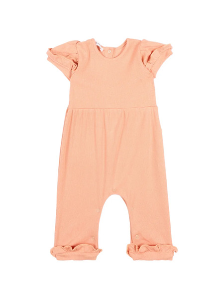  Bamboom Ruffled Romper - Orange 