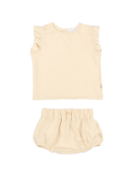  Bamboom Ruffled Shorts Set - Neutrals 