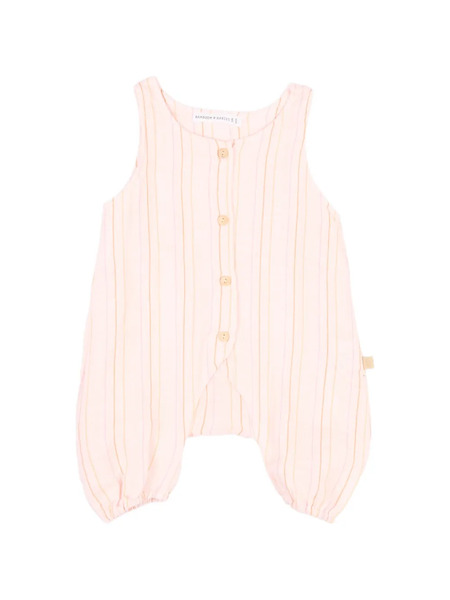  Bamboom Striped Romper - Pink 