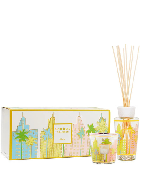  Baobab Collection My First Baobab Miami Candle And Diffuser Set - Green 