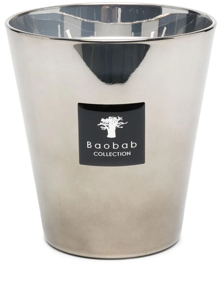  Baobab Collection Platinum Max 16 Scented Candle - Silver 
