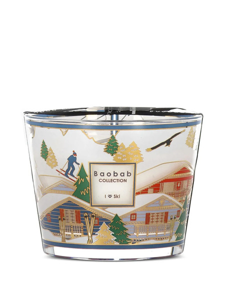  Baobab I Love Ski Scented Candle - White 