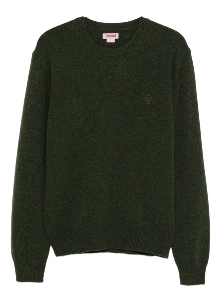  Baracuta Embroidered Crew-neck Sweater - Green 
