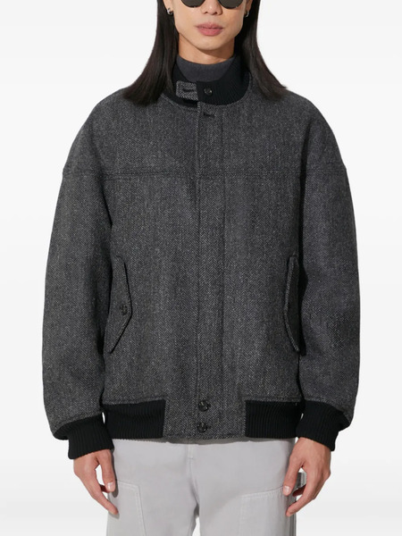  Baracuta G9 Herringbone Bomber Jacket - Grey 