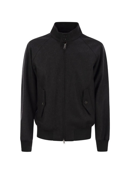  Baracuta G9 Melton Zip Bomber Jacket - Grey 