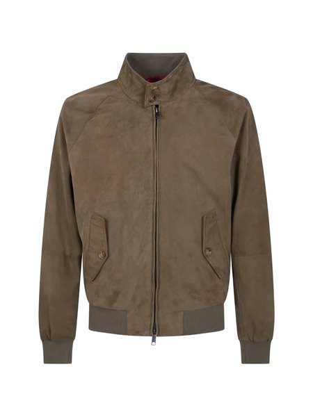  Baracuta Suede Bomber Jacket - Green 