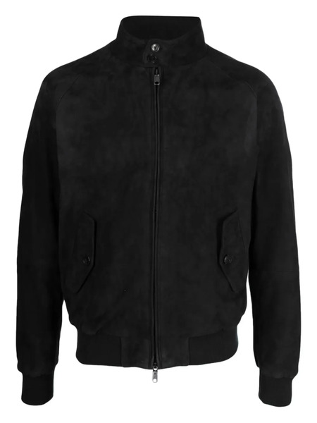  Baracuta Suede Zip-front Jacket - Black 
