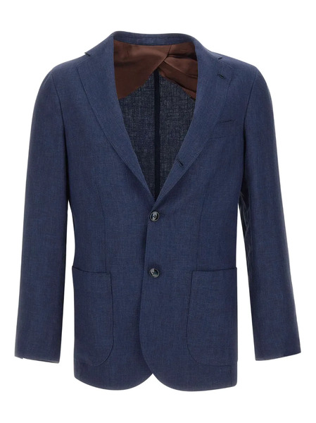  Barba Button Blazer - Blue 