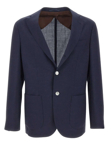  Barba Button Blazer - Blue 