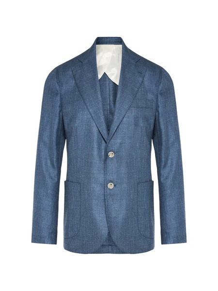  Barba Buttoned Blazer - Blue 