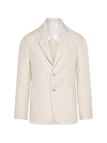  Barba Check Blazer - Neutrals 
