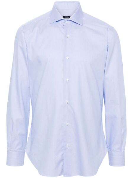  Barba Cotton Shirt - Blue 