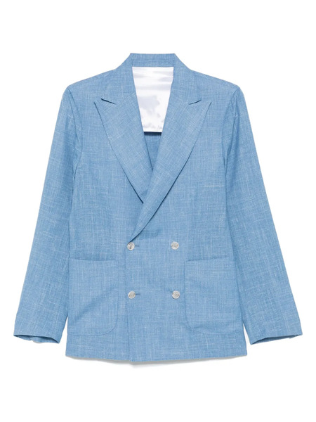  Barba Double-breasted Blazer - Blue 