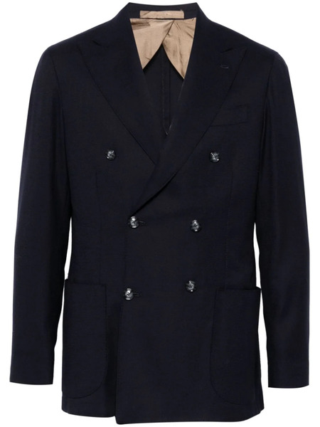  Barba Double-breasted Jacket - Blue 