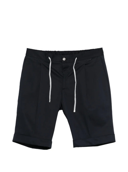  Barba Drawstring Cuffed Shorts - Blue 