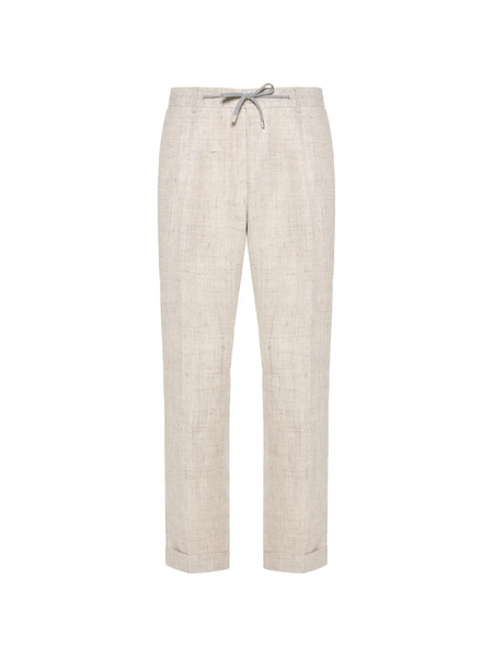  Barba Drawstring-fastening Trousers - Neutrals 